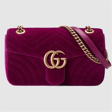 gucci marmont velluto viola|gucci marmont handbags.